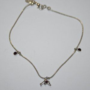 Beautiful silver dolphin ankle bracelet by Cool Jewels 10"
